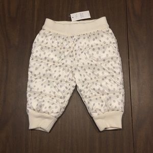 GAP Quilted Polka Dot Baby Snow Pants 3-6 mos